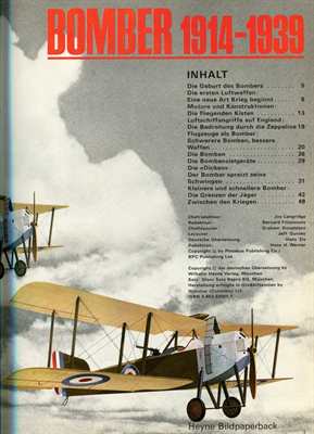 Cooper, Bryan u. Batchelor, John: Bomber 1914-1939