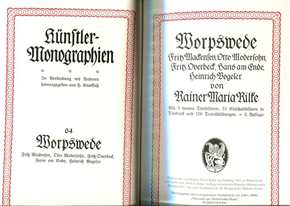 Rilke, Rainer Maria: Worpswede - Künstlermonographien