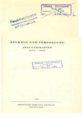 Rückzug und Verfolgung - Zwei Kampfarten 1757 - 1944 - Beiträge zur Militär- und Kriegsgeschichte, Bd. 1