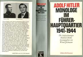 Heim, Heinrich/ Jochmann, Werner: Adolf Hitler - Monologe im Führerhauptquartier 1941 - 1944