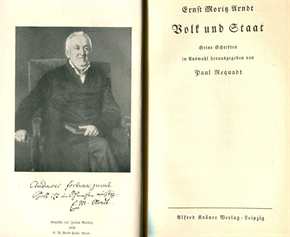 Arndt, Ernst Moritz: Volk und Staat