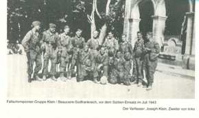 Klein, Joseph: Fallschirmjäger - Das Fallschirmpionier Bataillon 1 der 1. Fallschirmjägerdivision im Italienkrieg - vom Autor handsigniert - SELTEN!