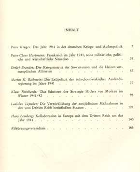 Bosl, Karl: Das Jahr 1941 in der europäischen Politik