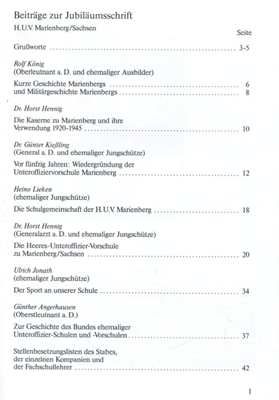 Hennig, Horst: Marienber/Sachsen - Vor 50 Jahren Gründung der Heeresunteroffiziersvorschule 1. November 1940 - 1. November 1990