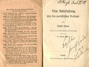 Hume, David: Eine Untersuchung über den menschlichen Verstand